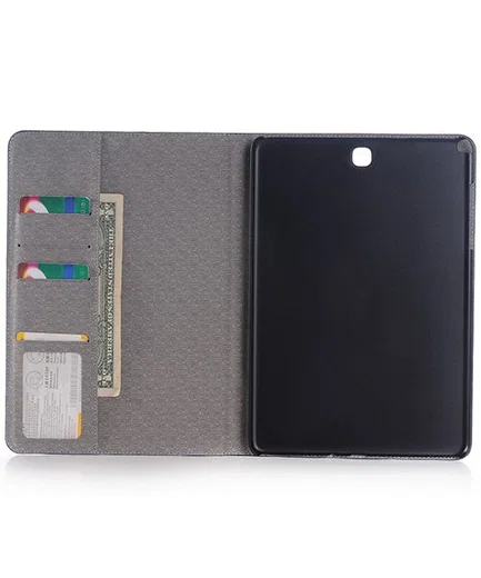 Samsung Galaxy Tab S2 (9.7) Linnen Skin Wallet Case Bruin afbeelding 2