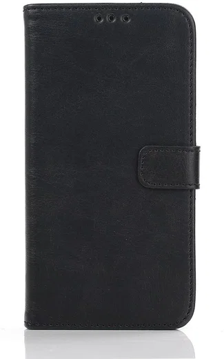 Samsung Galaxy J5 Retro Style Wallet Flip Case Zwart afbeelding 2