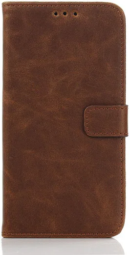 Samsung Galaxy J5 Retro Style Wallet Flip Case Vintage Bruin afbeelding 3