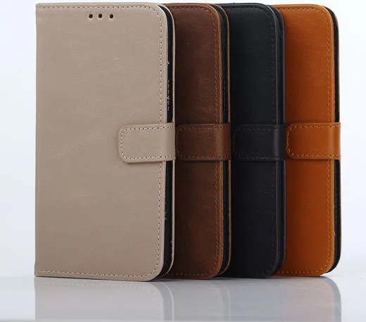Samsung Galaxy J5 Retro Style Wallet Flip Case Vintage Bruin afbeelding 7