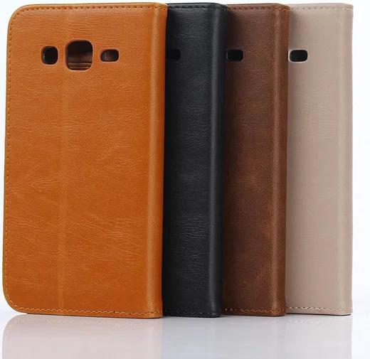 Samsung Galaxy J5 Retro Style Wallet Flip Case Vintage Bruin afbeelding 8