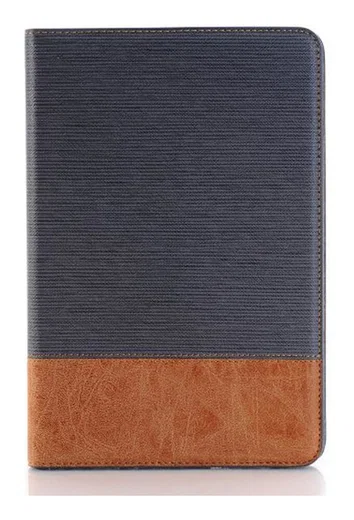 Apple iPad Mini 4 Texture Wallet Book Case Grijs afbeelding 1
