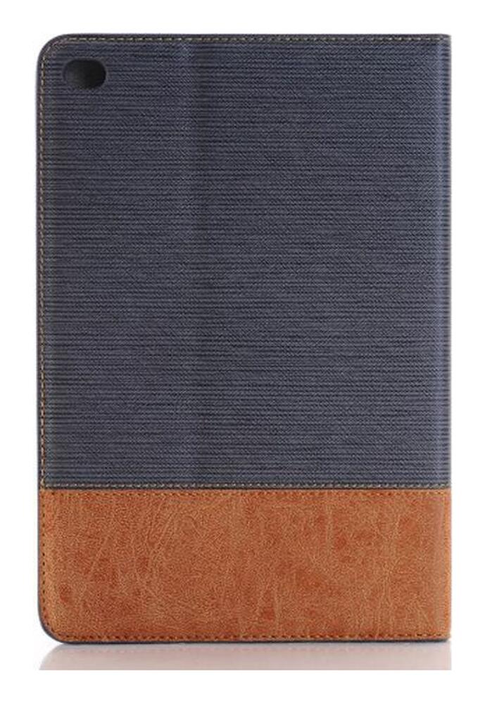Apple iPad Mini 4 Texture Wallet Book Case Grijs afbeelding 4