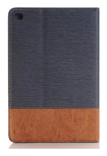 Apple iPad Mini 4 Texture Wallet Book Case Grijs afbeelding 4