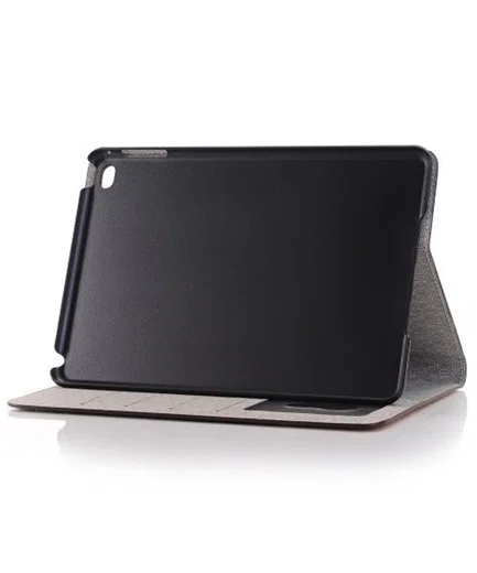 Apple iPad Mini 4 Texture Wallet Book Case Coffee afbeelding 5