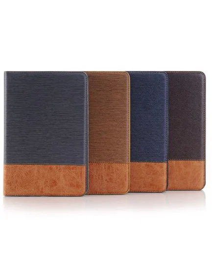Apple iPad Mini 4 Texture Wallet Book Case Coffee afbeelding 7