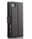 Sony Xperia Z5 Compact Litchi Stand Case Zwart afbeelding 1