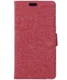 Microsoft Lumia 950 XL Wallet Case Linen Texture Red afbeelding 1