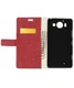 Microsoft Lumia 950 XL Wallet Case Linen Texture Red afbeelding 2