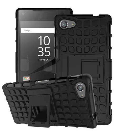 Sony Xperia Z5 Compact Anti-slip Back Cover Zwart afbeelding 1