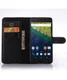 Huawei Nexus 6P Wallet Flip Case Stand Zwart afbeelding 1