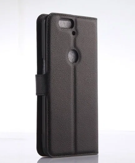 Huawei Nexus 6P Wallet Flip Case Stand Zwart afbeelding 3