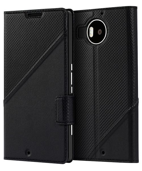 Mozo Book Cover Microsoft Lumia 950 XL Zwart afbeelding 1