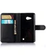 Microsoft Lumia 550 Portemonnee Lychee Leer Case Zwart afbeelding 4