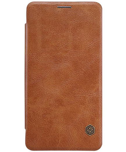 Nillkin Qin Series Lederen Flip Case Microsoft Lumia 950 Bruin afbeelding 2