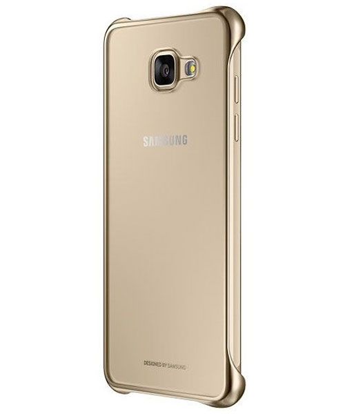 Samsung Galaxy A5 (2016) Clear Cover Goud afbeelding 1