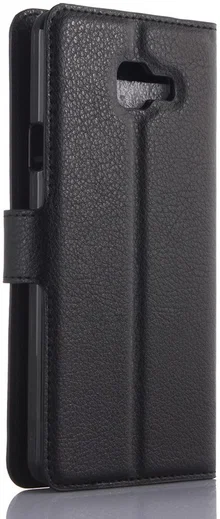 Samsung Galaxy A5 (2016) Lychee Portemonnee Case Zwart afbeelding 6