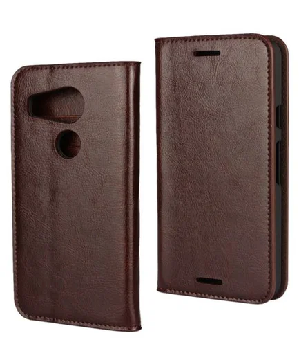 LG Nexus 5X Crazy Horse Portemonnee Hoes Brown afbeelding 1