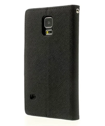 Samsung Galaxy S5 Mercury Fancy Diary Wallet Case Zwart afbeelding 2