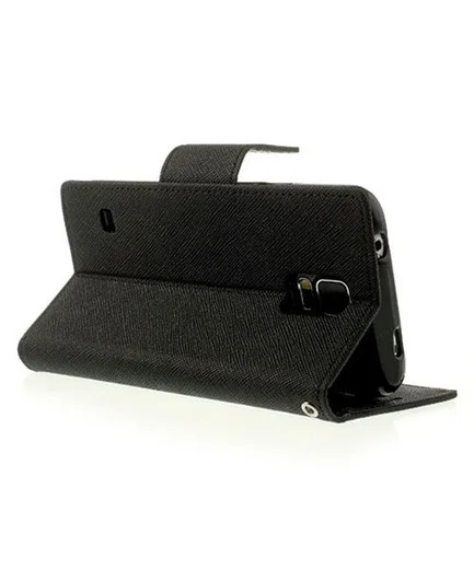 Samsung Galaxy S5 Mercury Fancy Diary Wallet Case Zwart afbeelding 4