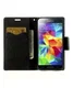 Samsung Galaxy S5 Mercury Fancy Diary Wallet Case Zwart afbeelding 5
