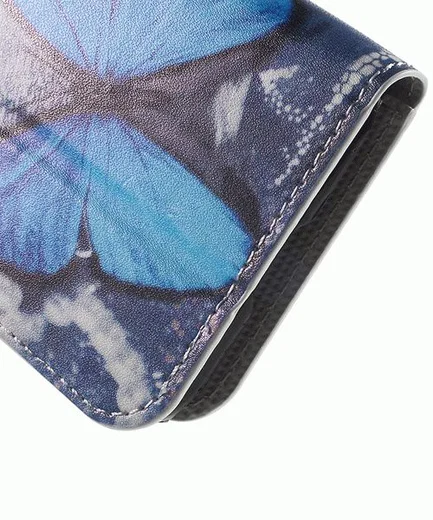 Samsung Galaxy Core Prime (VE) Print Portemonnee Hoesje Blue Butterfly afbeelding 9