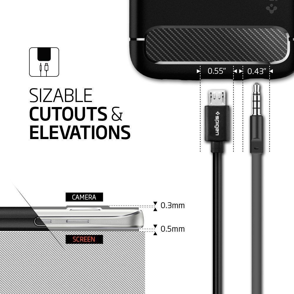 Spigen Rugged Armor Samsung Galaxy S7 Hoesje Back Cover Zwart afbeelding 6