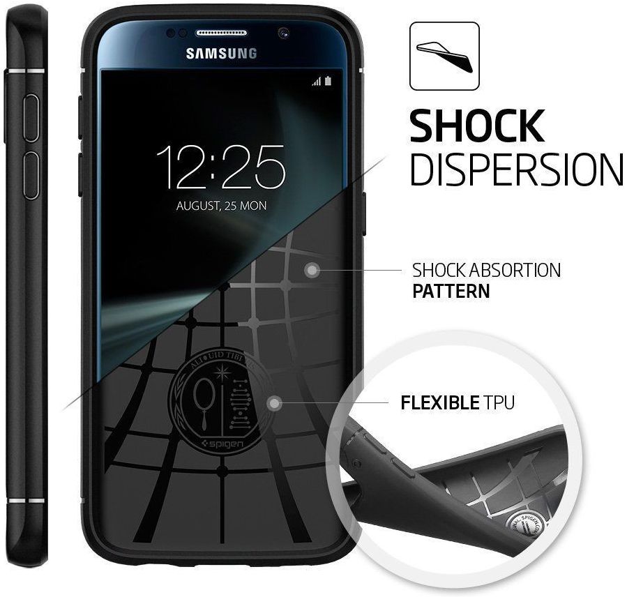 Spigen Rugged Armor Samsung Galaxy S7 Hoesje Back Cover Zwart afbeelding 4