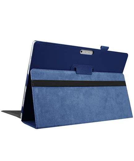 Microsoft Surface Pro 4 / 5 / 6 / 7 Standaard Hoesje Donker Blauw afbeelding 2