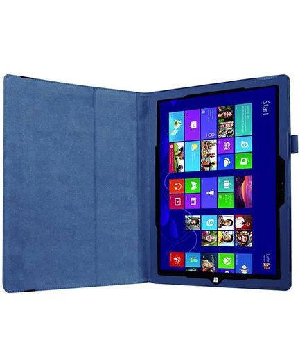 Microsoft Surface Pro 4 / 5 / 6 / 7 Standaard Hoesje Donker Blauw afbeelding 3