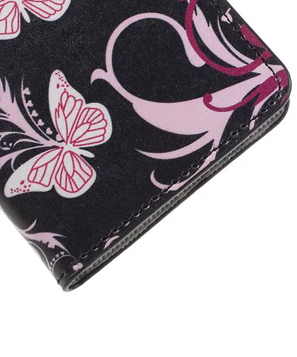 Samsung Galaxy A5 (2016) Flip Hoesje met Print Floral Butterflies afbeelding 8