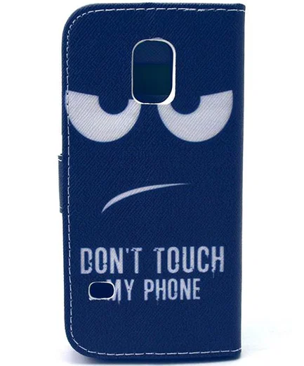 Samsung Galaxy S5 Mini Portemonnee Case Angry Face afbeelding 2