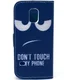Samsung Galaxy S5 Mini Portemonnee Case Angry Face afbeelding 2