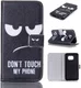 Samsung Galaxy S6 Portemonnee Case Angry Face afbeelding 1