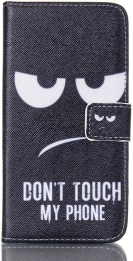 Samsung Galaxy S6 Portemonnee Case Angry Face afbeelding 2