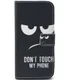 Apple iPhone 6 TPU Portemonnee Bookcase Hoesje Don't Touch My Phone afbeelding 1