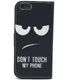Apple iPhone 6 TPU Portemonnee Bookcase Hoesje Don't Touch My Phone afbeelding 3