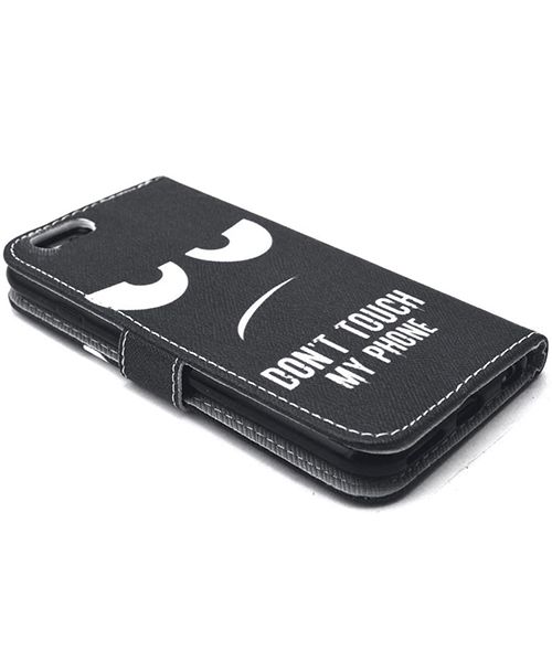 Apple iPhone 6 TPU Portemonnee Bookcase Hoesje Don't Touch My Phone afbeelding 5