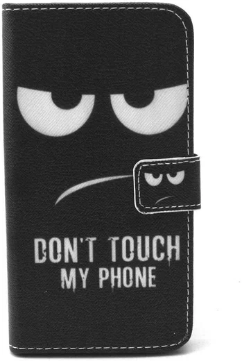 Samsung Galaxy S6 Edge Portemonnee Case Angry Face afbeelding 2