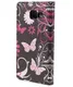 Samsung Galaxy A3 2016 Portemonnee Hoesje Paarse Vlinder Print afbeelding 2