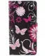 Samsung Galaxy A3 2016 Portemonnee Hoesje Paarse Vlinder Print afbeelding 3