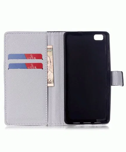 Huawei Ascend P8 Lite Portemonnee Flip Hoesje Print afbeelding 5