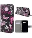 Samsung Galaxy S7 Wallet Hoesje Print Paars Vlinder afbeelding 3