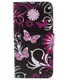 Samsung Galaxy S7 Wallet Hoesje Print Paars Vlinder afbeelding 1