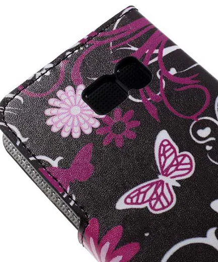 Samsung Galaxy S7 Wallet Hoesje Print Paars Vlinder afbeelding 7
