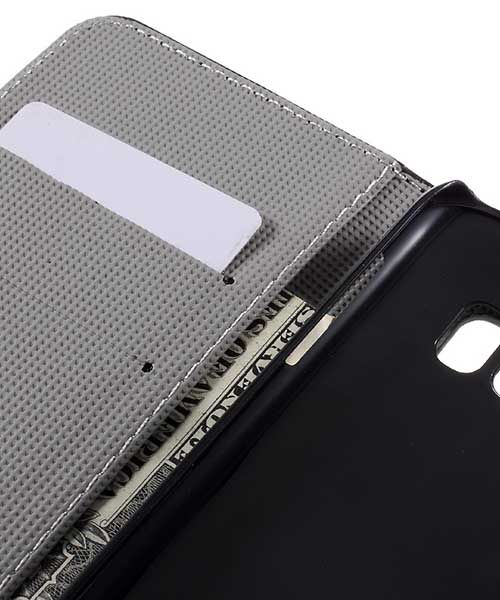 Samsung Galaxy S7 Wallet Hoesje Print Paars Vlinder afbeelding 8