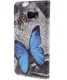 Samsung Galaxy S7 Wallet Hoesje Print Blauw Vlinder afbeelding 2