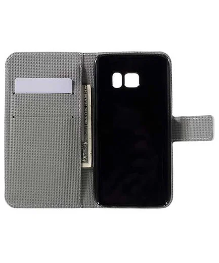 Samsung Galaxy S7 Wallet Hoesje Print Blauw Vlinder afbeelding 8