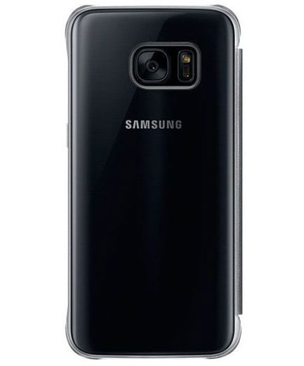 Samsung Galaxy S7 Clear View Flip Case Zwart Origineel afbeelding 4