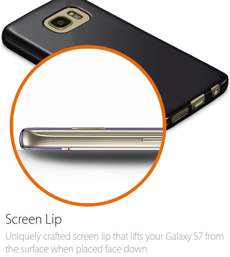 Samsung Galaxy S7 Zacht TPU Hoesje Zwart afbeelding 5